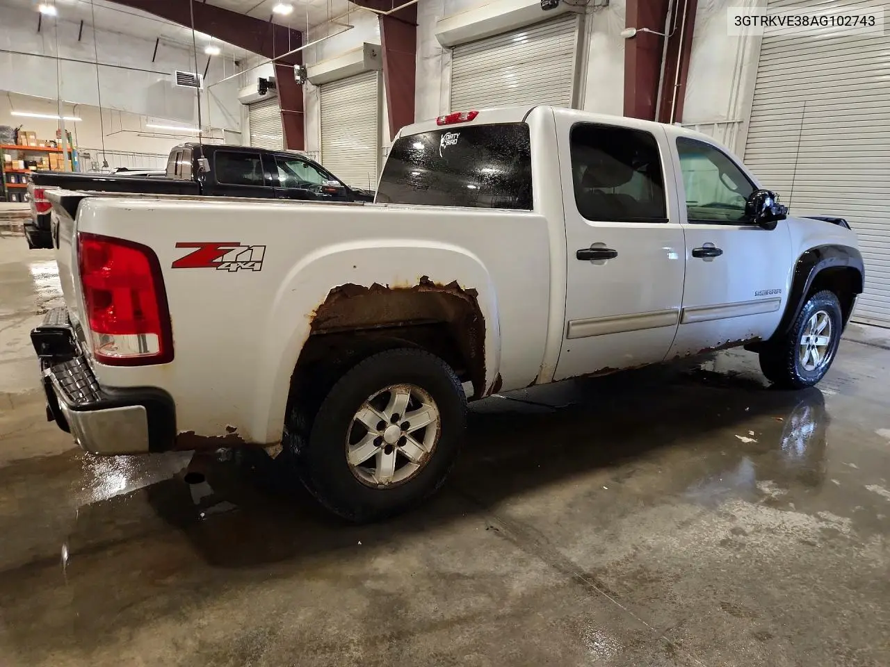 2010 GMC Sierra K1500 Sle VIN: 3GTRKVE38AG102743 Lot: 58889176