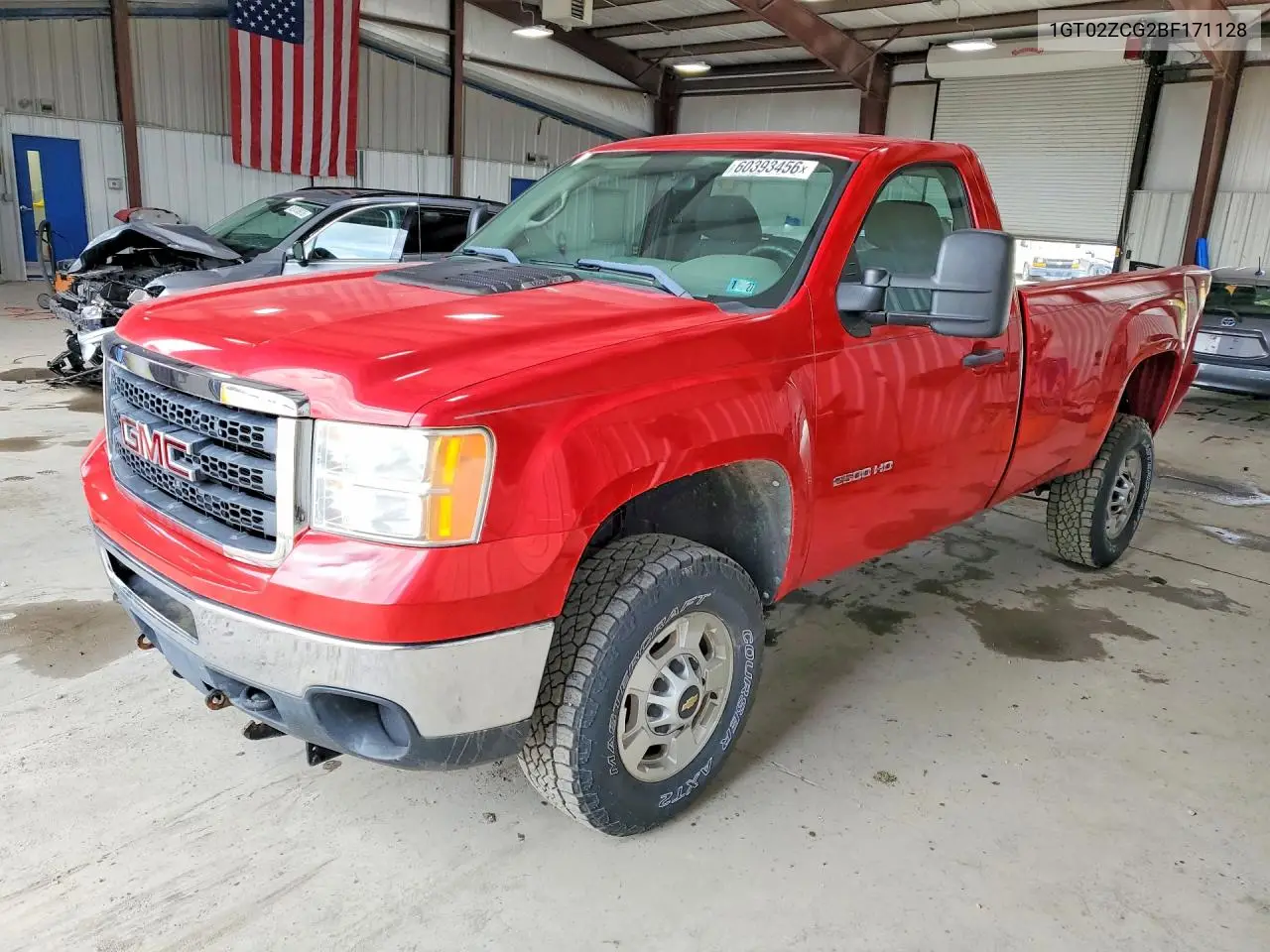 2011 GMC Sierra K2500 Heavy Duty VIN: 1GT02ZCG2BF171128 Lot: 60393456