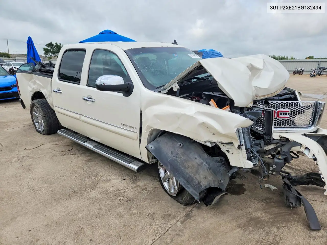 2011 GMC Sierra K1500 Denali VIN: 3GTP2XE21BG182494 Lot: 61569706