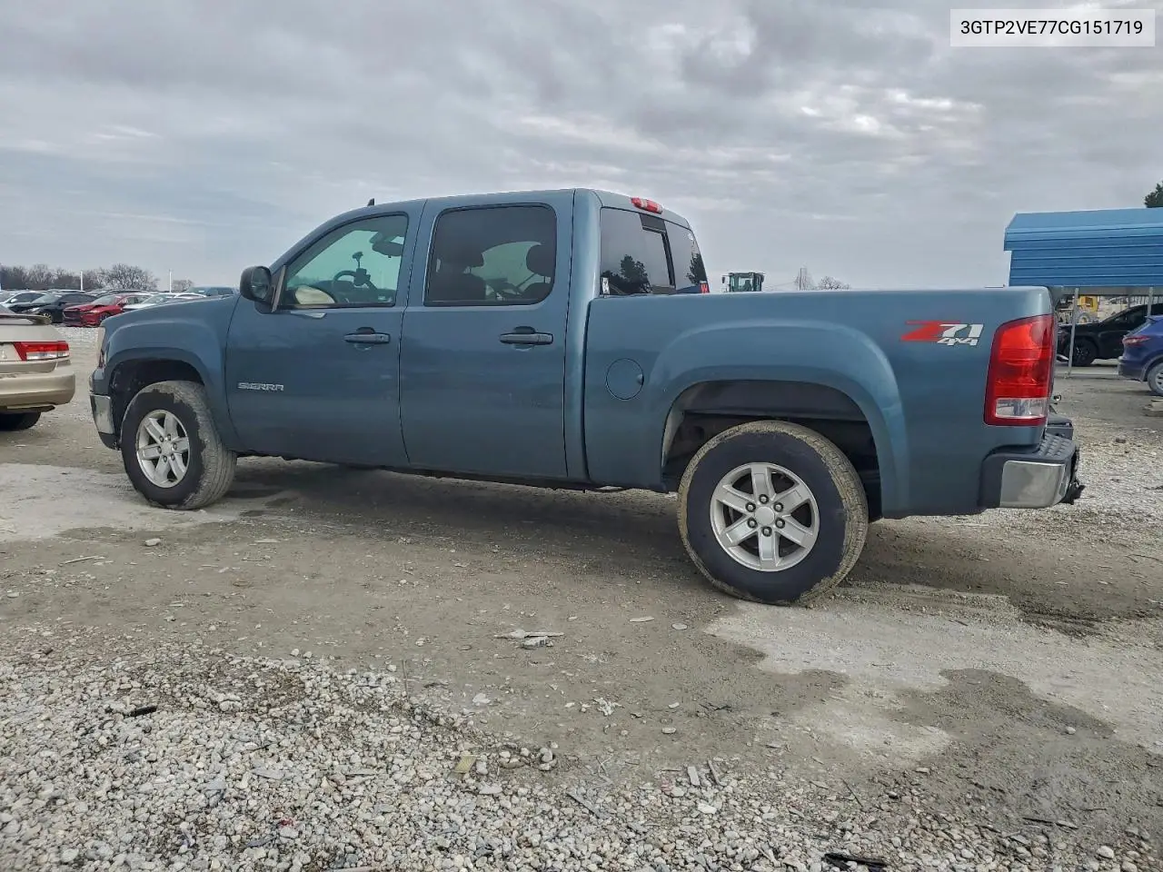 3GTP2VE77CG151719 2012 GMC Sierra K1500 Sle