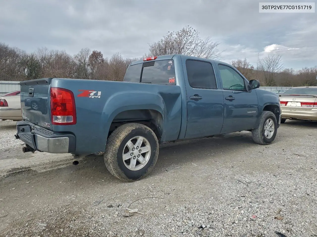 3GTP2VE77CG151719 2012 GMC Sierra K1500 Sle