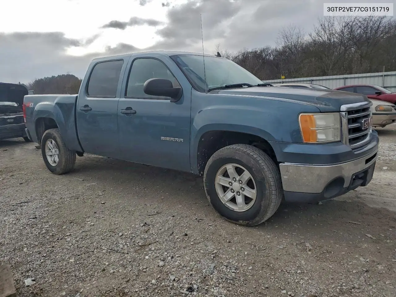 3GTP2VE77CG151719 2012 GMC Sierra K1500 Sle