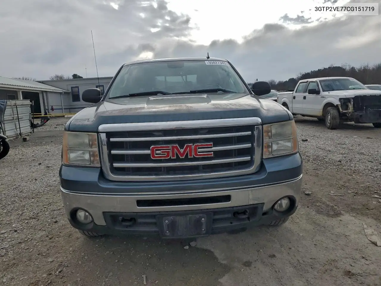 3GTP2VE77CG151719 2012 GMC Sierra K1500 Sle