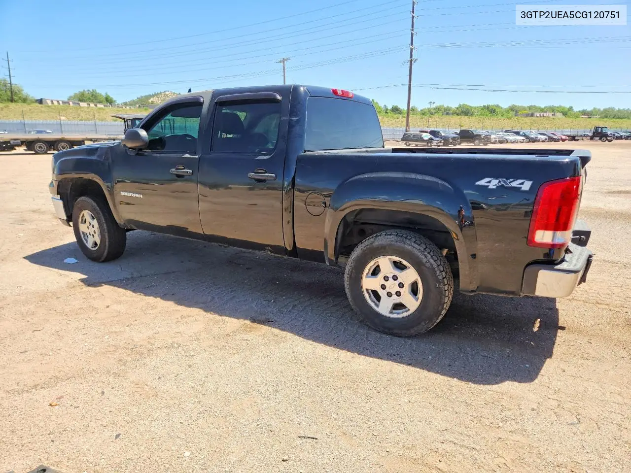 2012 GMC Sierra K1500 Sl VIN: 3GTP2UEA5CG120751 Lot: 57255306