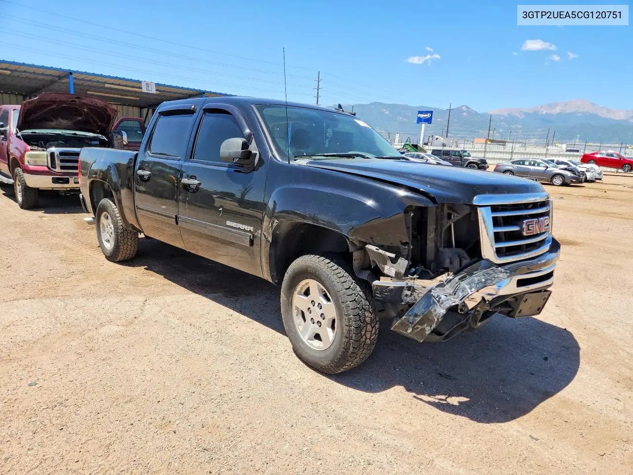 2012 GMC Sierra K1500 Sl VIN: 3GTP2UEA5CG120751 Lot: 57255306