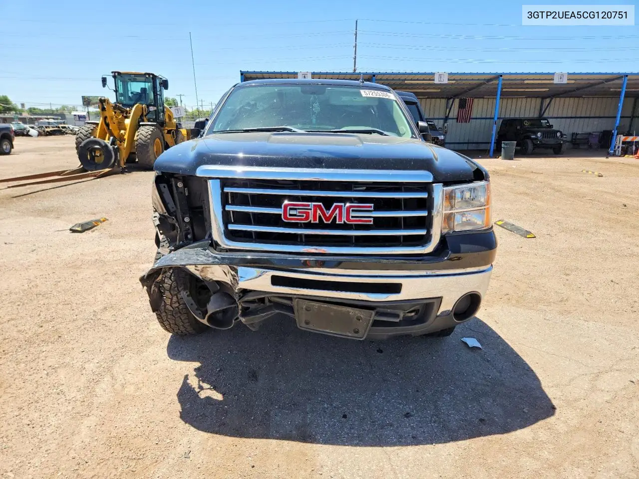 2012 GMC Sierra K1500 Sl VIN: 3GTP2UEA5CG120751 Lot: 57255306