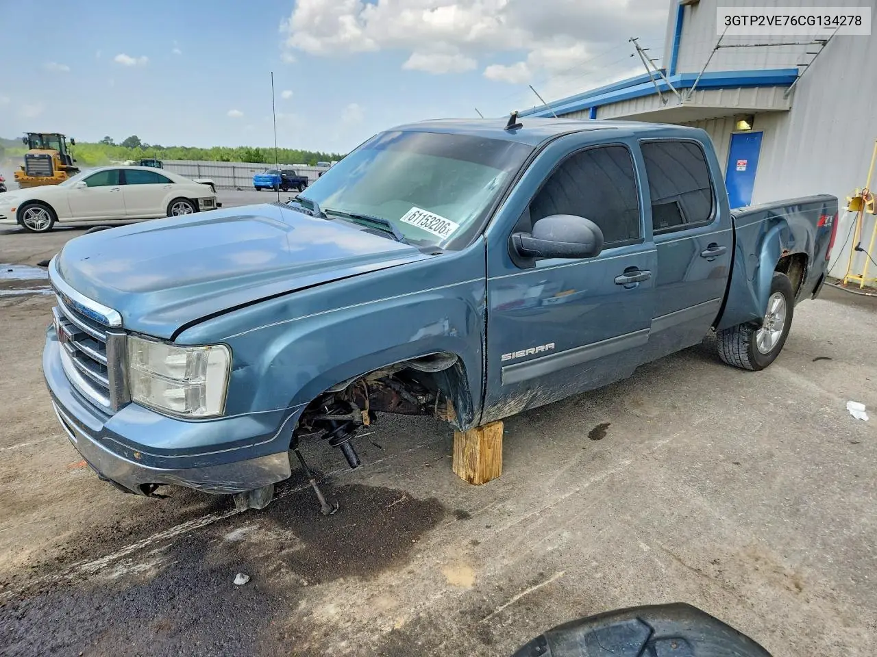 2012 GMC Sierra K1500 Sle VIN: 3GTP2VE76CG134278 Lot: 61153206