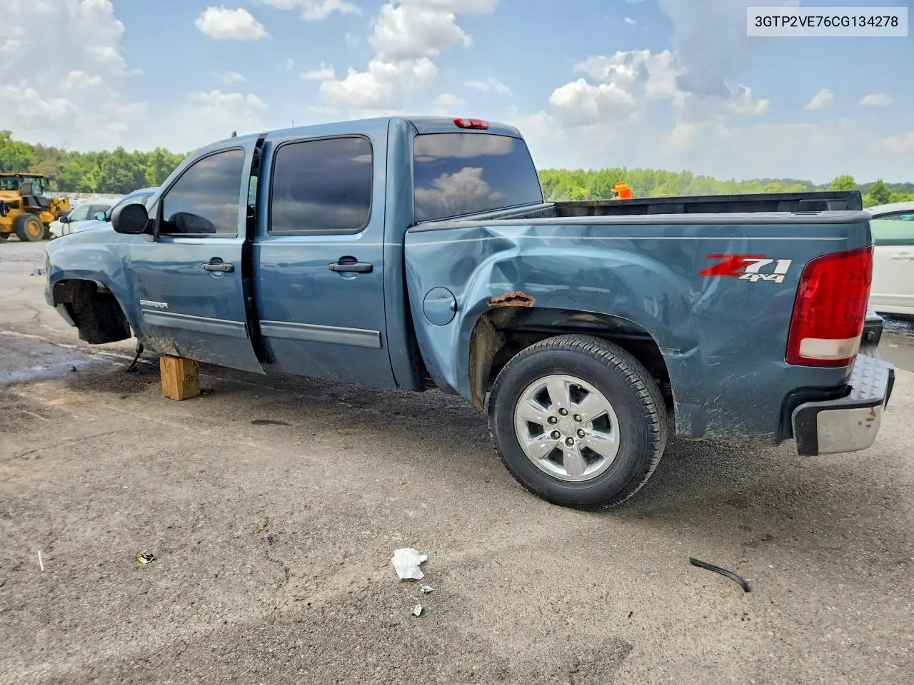 2012 GMC Sierra K1500 Sle VIN: 3GTP2VE76CG134278 Lot: 61153206