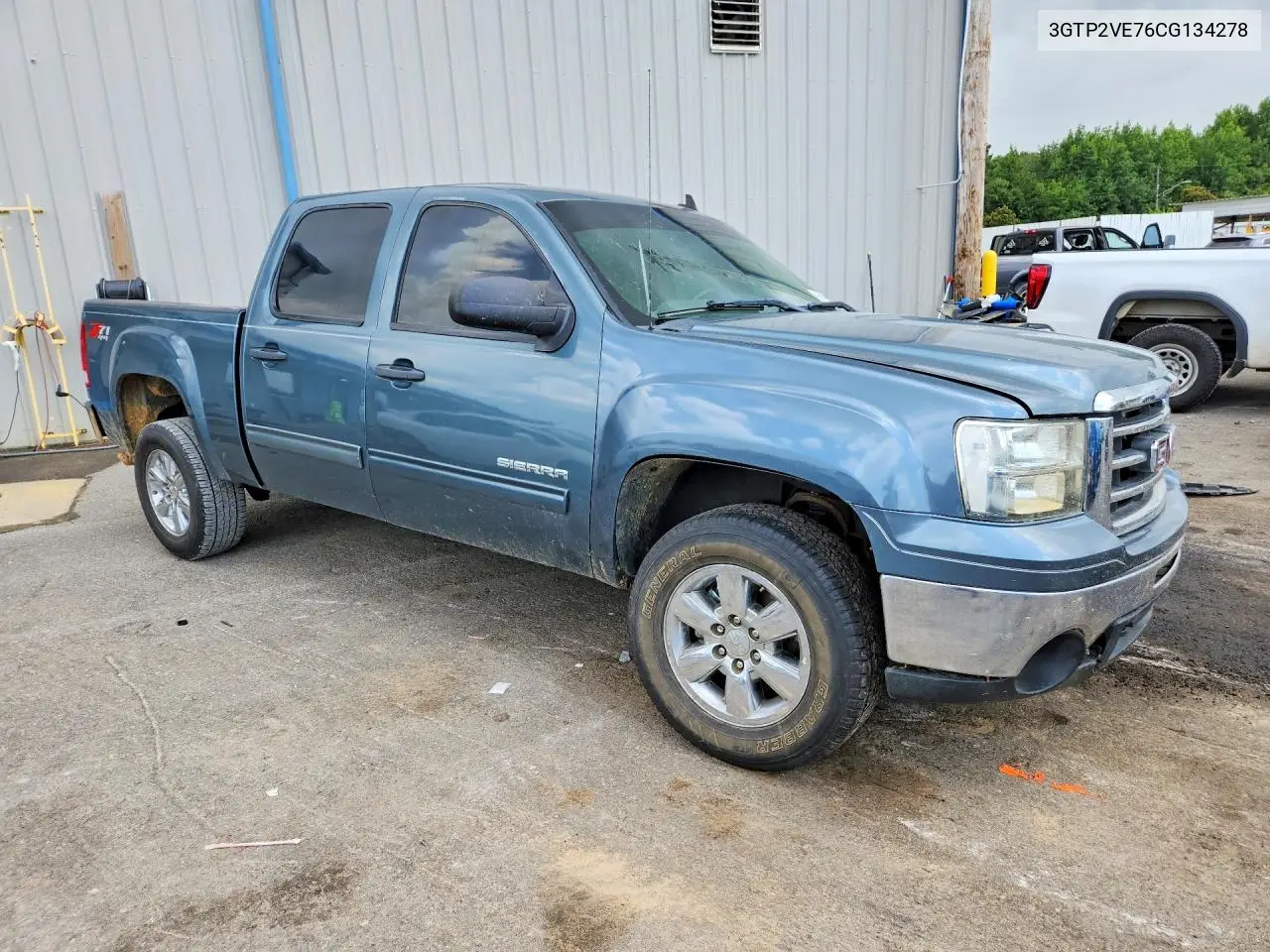 2012 GMC Sierra K1500 Sle VIN: 3GTP2VE76CG134278 Lot: 61153206