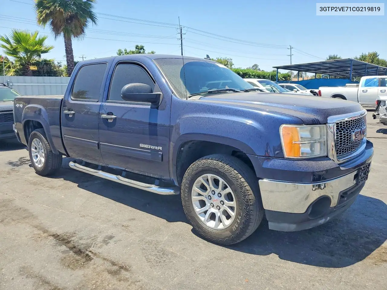 2012 GMC Sierra K1500 Sle VIN: 3GTP2VE71CG219819 Lot: 61180816