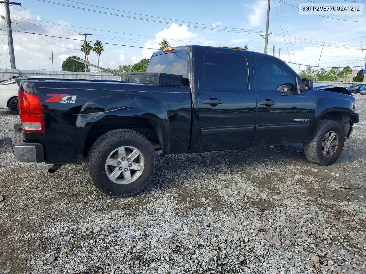 2012 GMC Sierra K1500 Sle VIN: 3GTP2VE77CG241212 Lot: 61676296