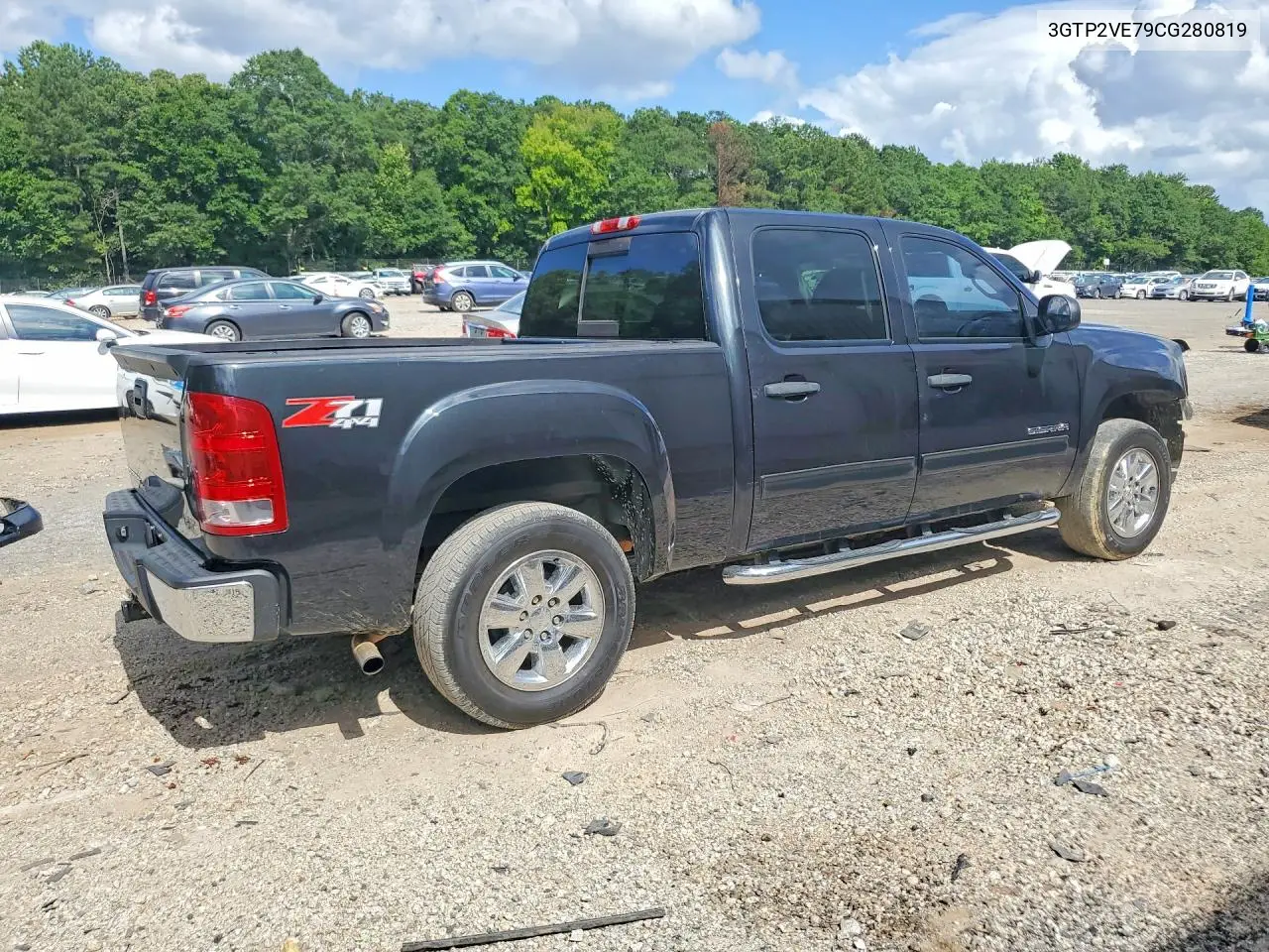 2012 GMC Sierra K1500 Sle VIN: 3GTP2VE79CG280819 Lot: 61703136