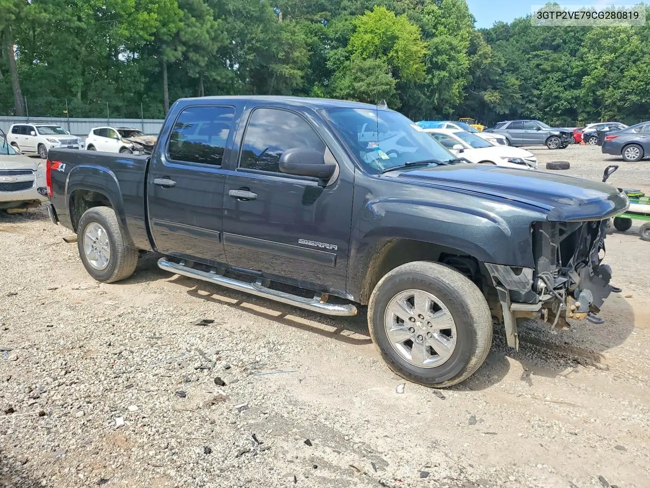 2012 GMC Sierra K1500 Sle VIN: 3GTP2VE79CG280819 Lot: 61703136