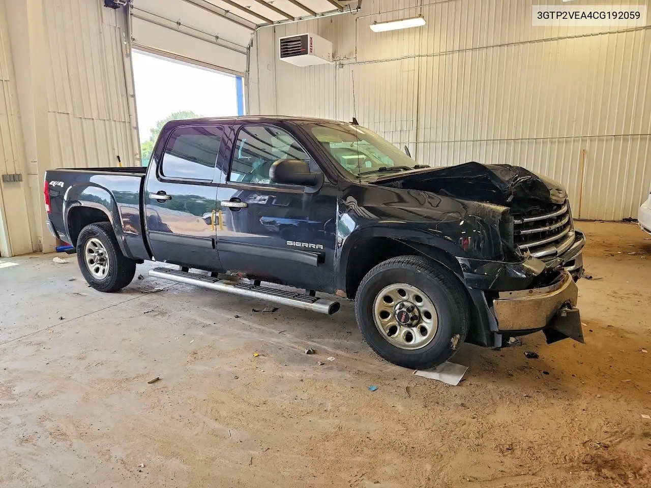 3GTP2VEA4CG192059 2012 GMC Sierra K1500 Sle