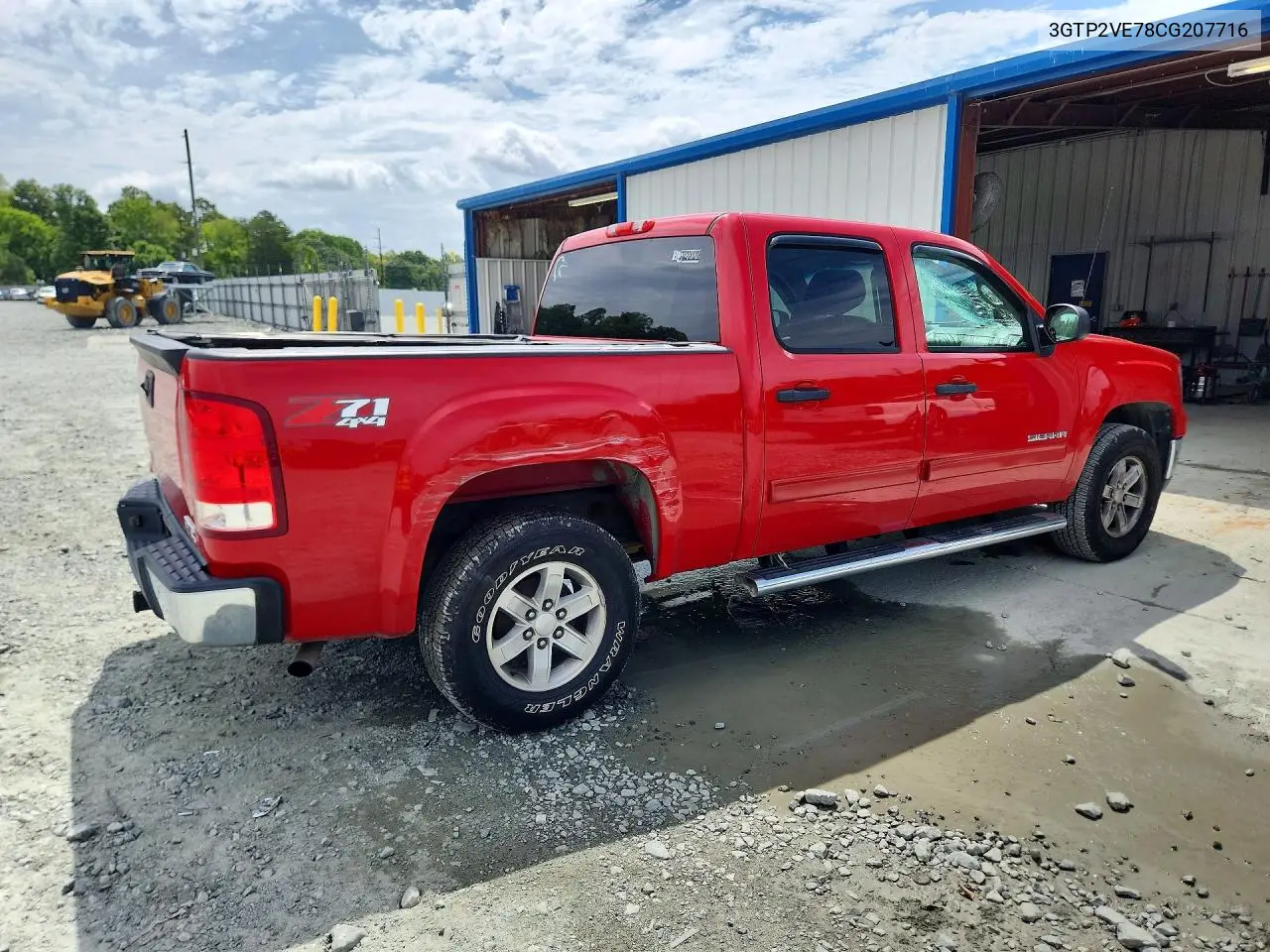2012 GMC Sierra K1500 Sle VIN: 3GTP2VE78CG207716 Lot: 62115046