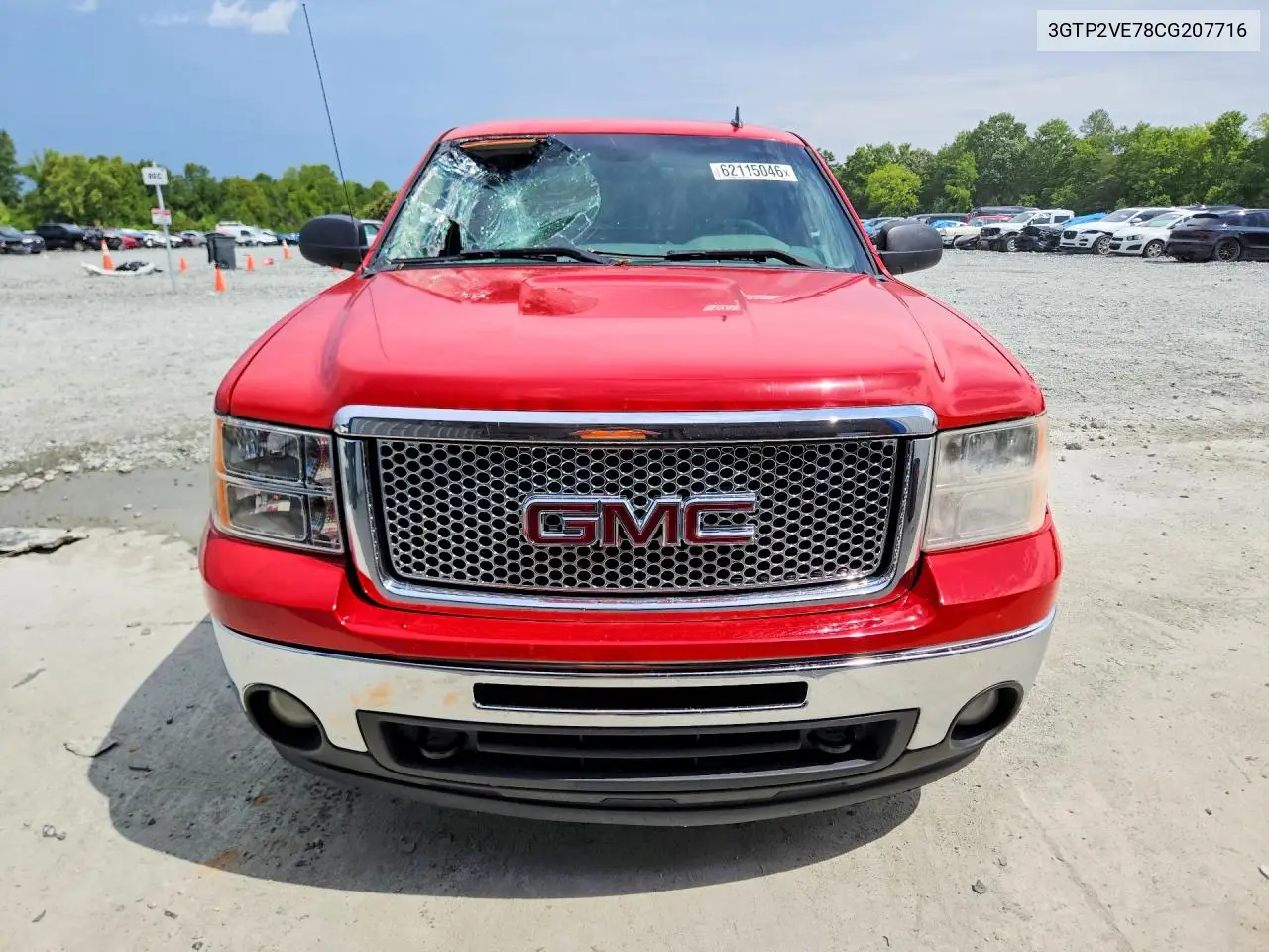2012 GMC Sierra K1500 Sle VIN: 3GTP2VE78CG207716 Lot: 62115046