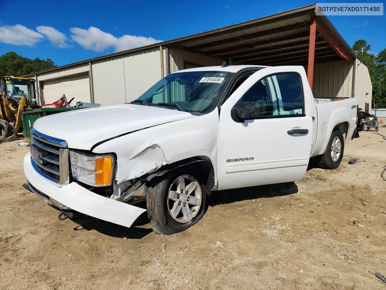 2013 GMC Sierra K1500 Sle VIN: 3GTP2VE7XDG171450 Lot: 57044036
