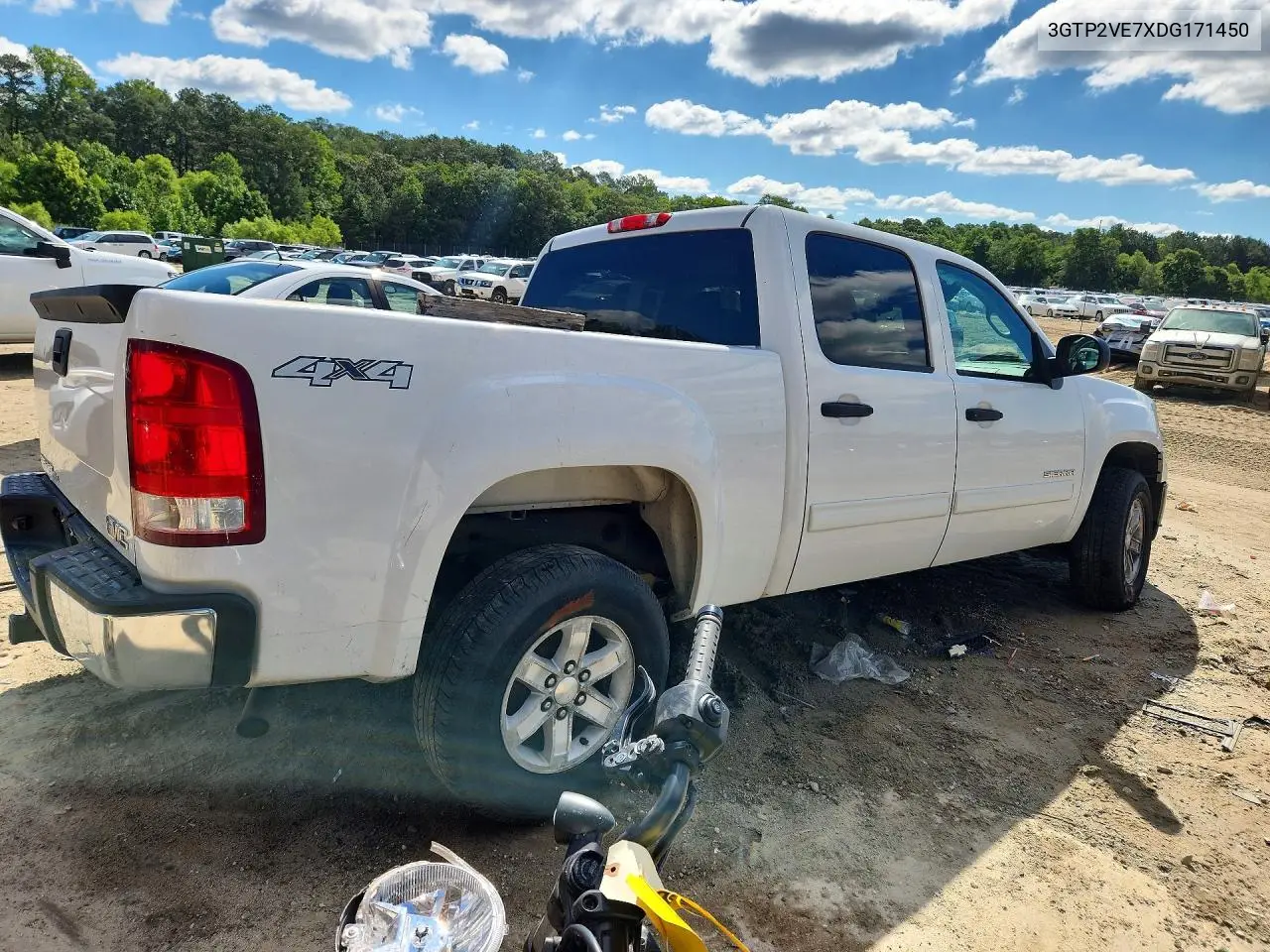 2013 GMC Sierra K1500 Sle VIN: 3GTP2VE7XDG171450 Lot: 57044036