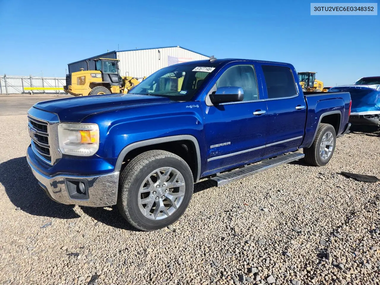 2014 GMC Sierra K1500 Slt VIN: 3GTU2VEC6EG348352 Lot: 57677146