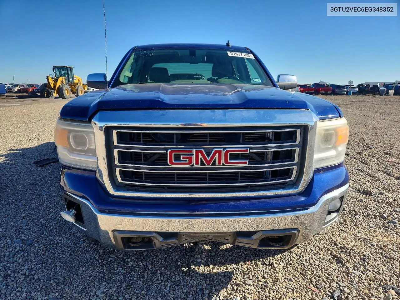 2014 GMC Sierra K1500 Slt VIN: 3GTU2VEC6EG348352 Lot: 57677146