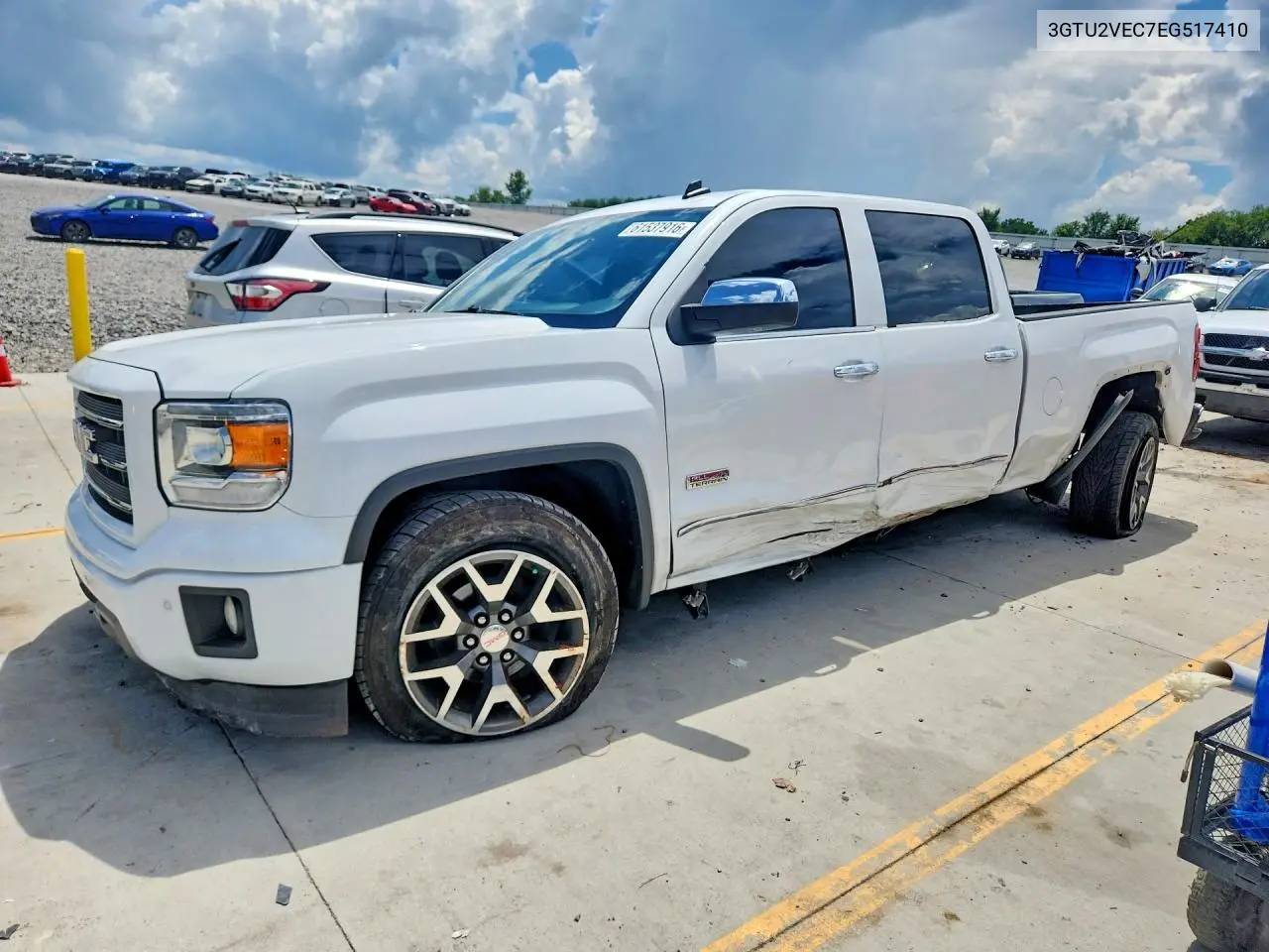 2014 GMC Sierra K1500 Slt VIN: 3GTU2VEC7EG517410 Lot: 61537916