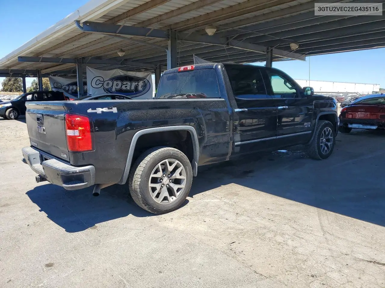 2014 GMC Sierra K1500 Slt VIN: 3GTU2VEC2EG435116 Lot: 61961606