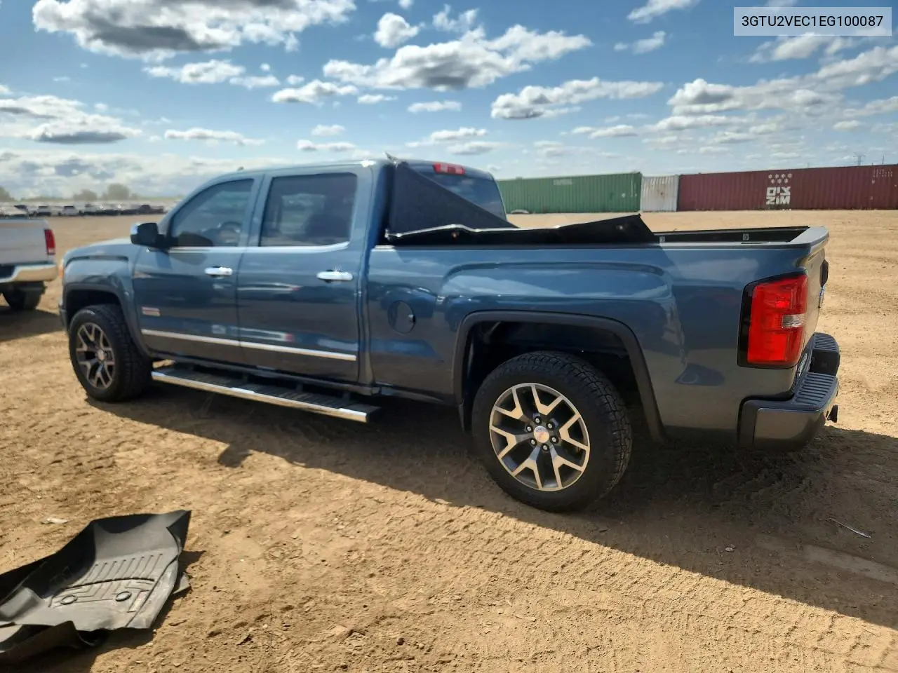 2014 GMC Sierra K1500 Slt VIN: 3GTU2VEC1EG100087 Lot: 62080116