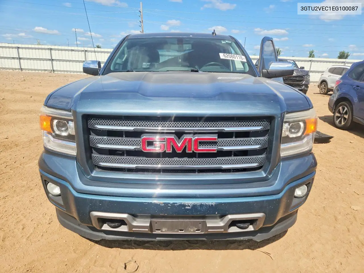 2014 GMC Sierra K1500 Slt VIN: 3GTU2VEC1EG100087 Lot: 62080116
