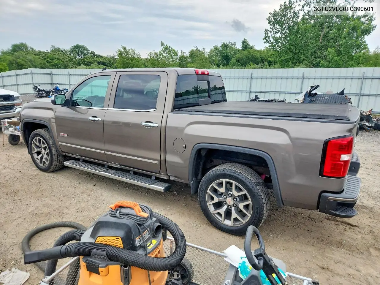2015 GMC Sierra K1500 Slt VIN: 3GTU2VEC0FG390601 Lot: 57810576