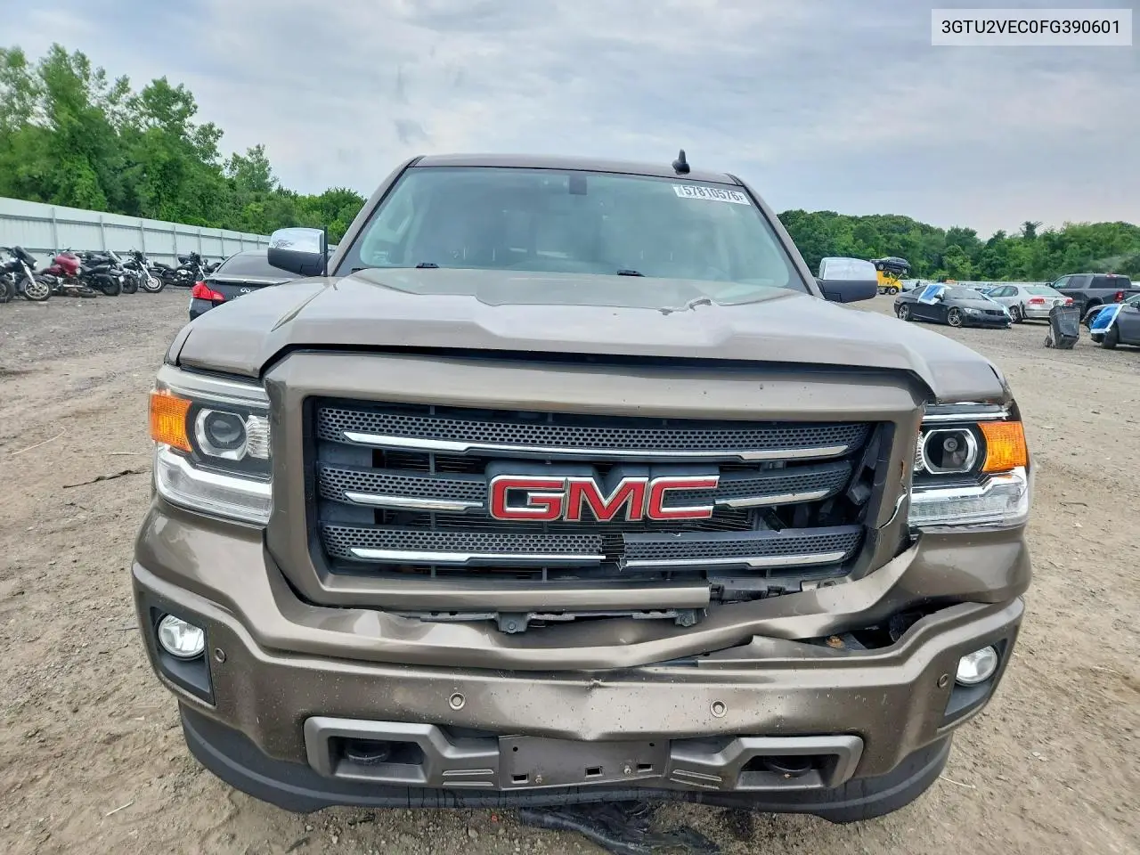 2015 GMC Sierra K1500 Slt VIN: 3GTU2VEC0FG390601 Lot: 57810576