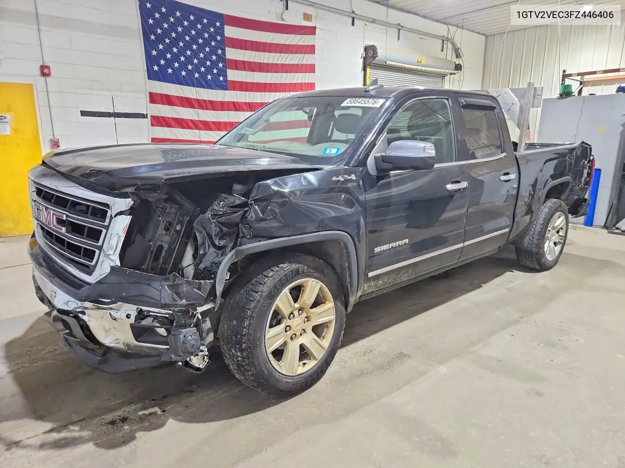 2015 GMC Sierra K1500 Slt VIN: 1GTV2VEC3FZ446406 Lot: 58645576