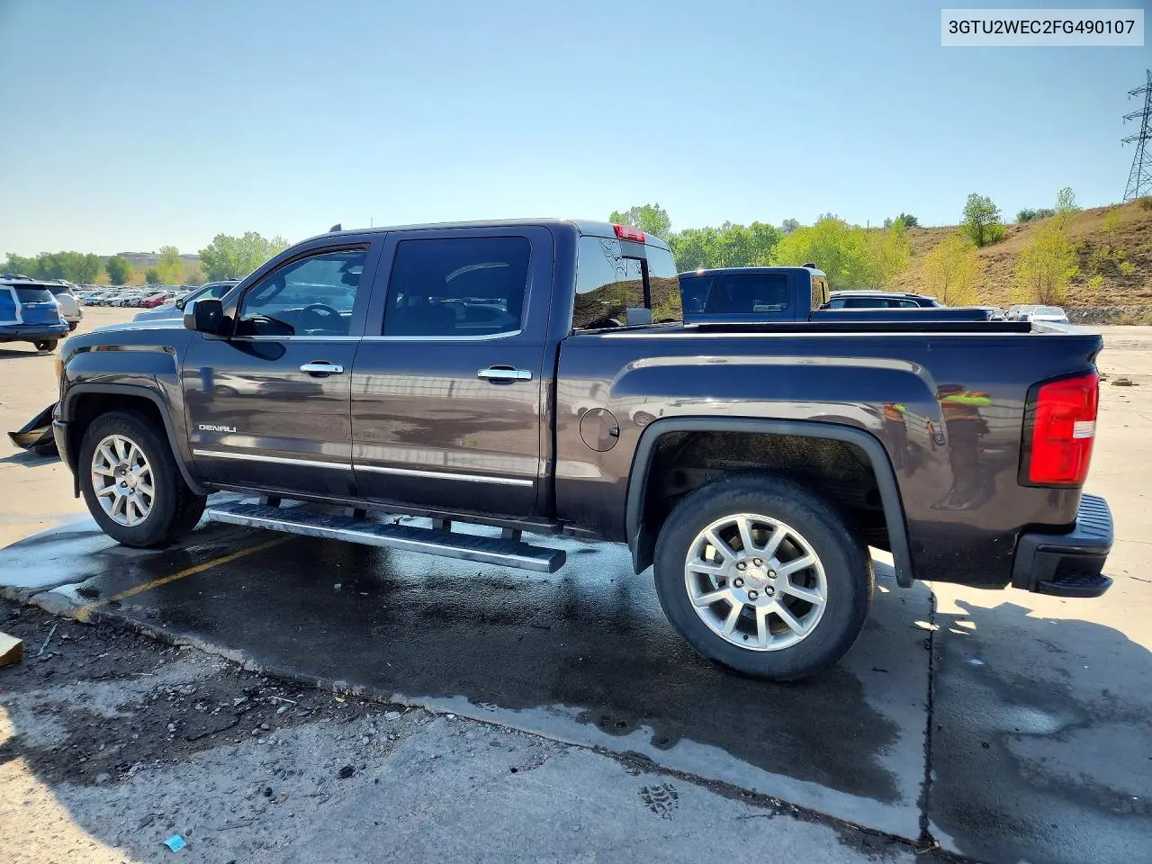 2015 GMC Sierra K1500 Denali VIN: 3GTU2WEC2FG490107 Lot: 61622076