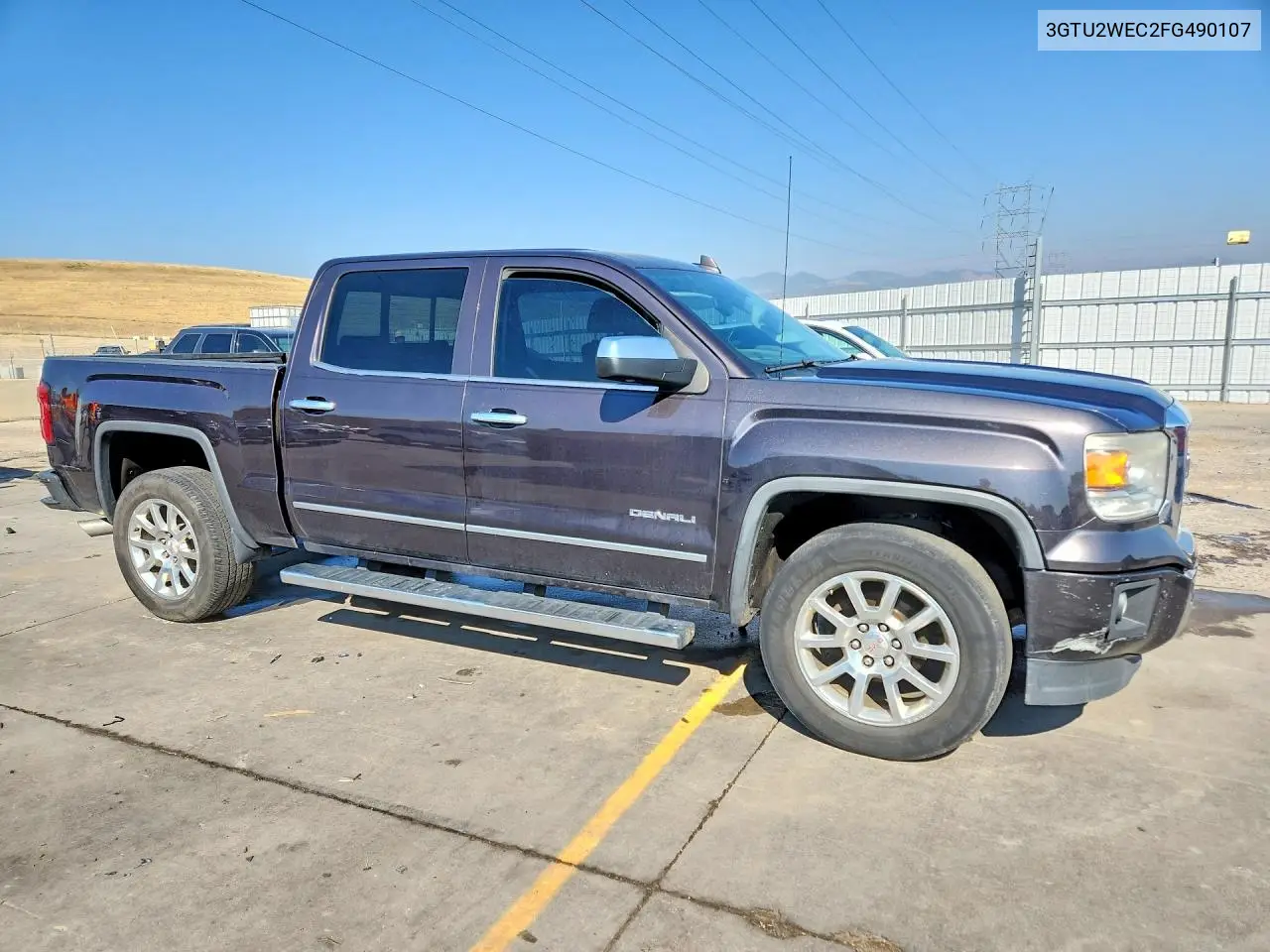 2015 GMC Sierra K1500 Denali VIN: 3GTU2WEC2FG490107 Lot: 61622076