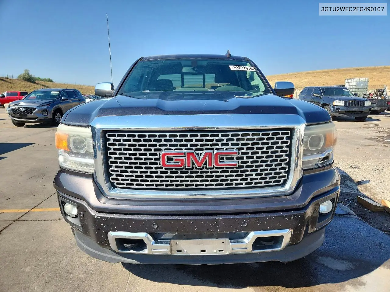 2015 GMC Sierra K1500 Denali VIN: 3GTU2WEC2FG490107 Lot: 61622076