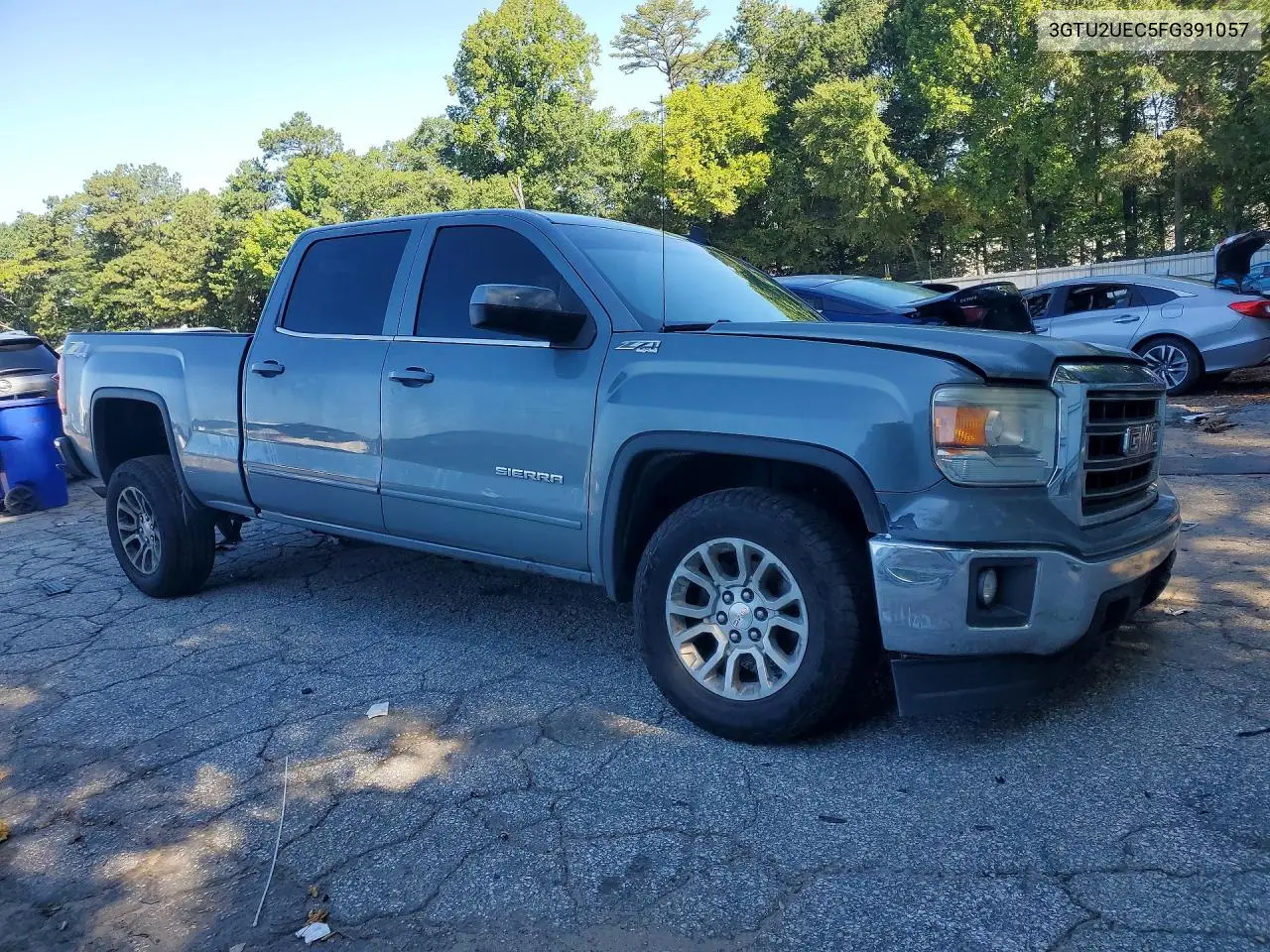 2015 GMC Sierra K1500 Sle VIN: 3GTU2UEC5FG391057 Lot: 61797456