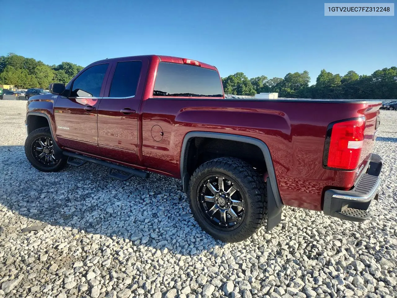 2015 GMC Sierra K1500 Sle VIN: 1GTV2UEC7FZ312248 Lot: 61939506