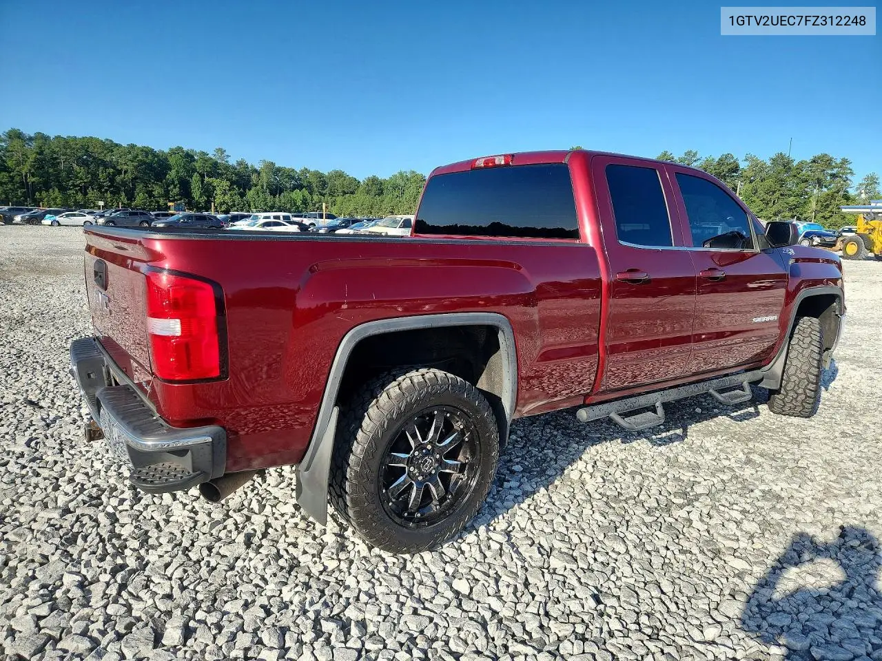 2015 GMC Sierra K1500 Sle VIN: 1GTV2UEC7FZ312248 Lot: 61939506