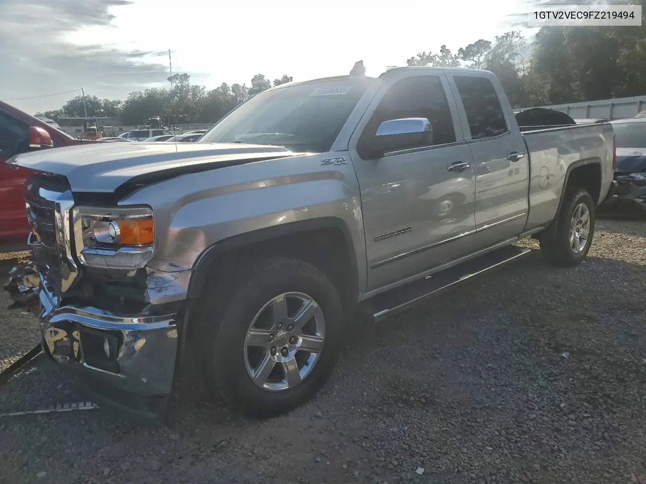 1GTV2VEC9FZ219494 2015 GMC Sierra K1500 Slt