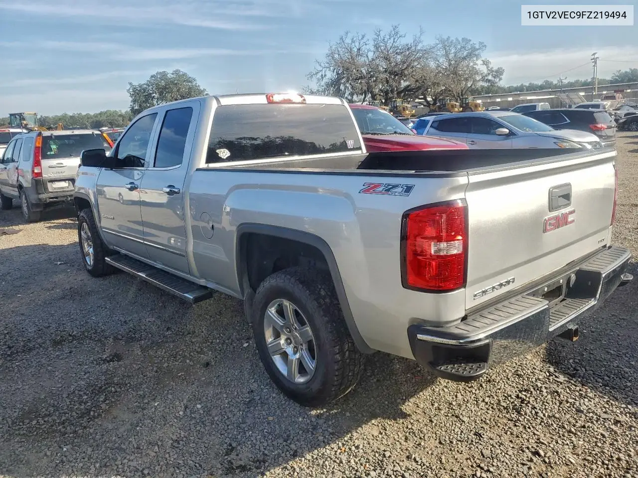 1GTV2VEC9FZ219494 2015 GMC Sierra K1500 Slt