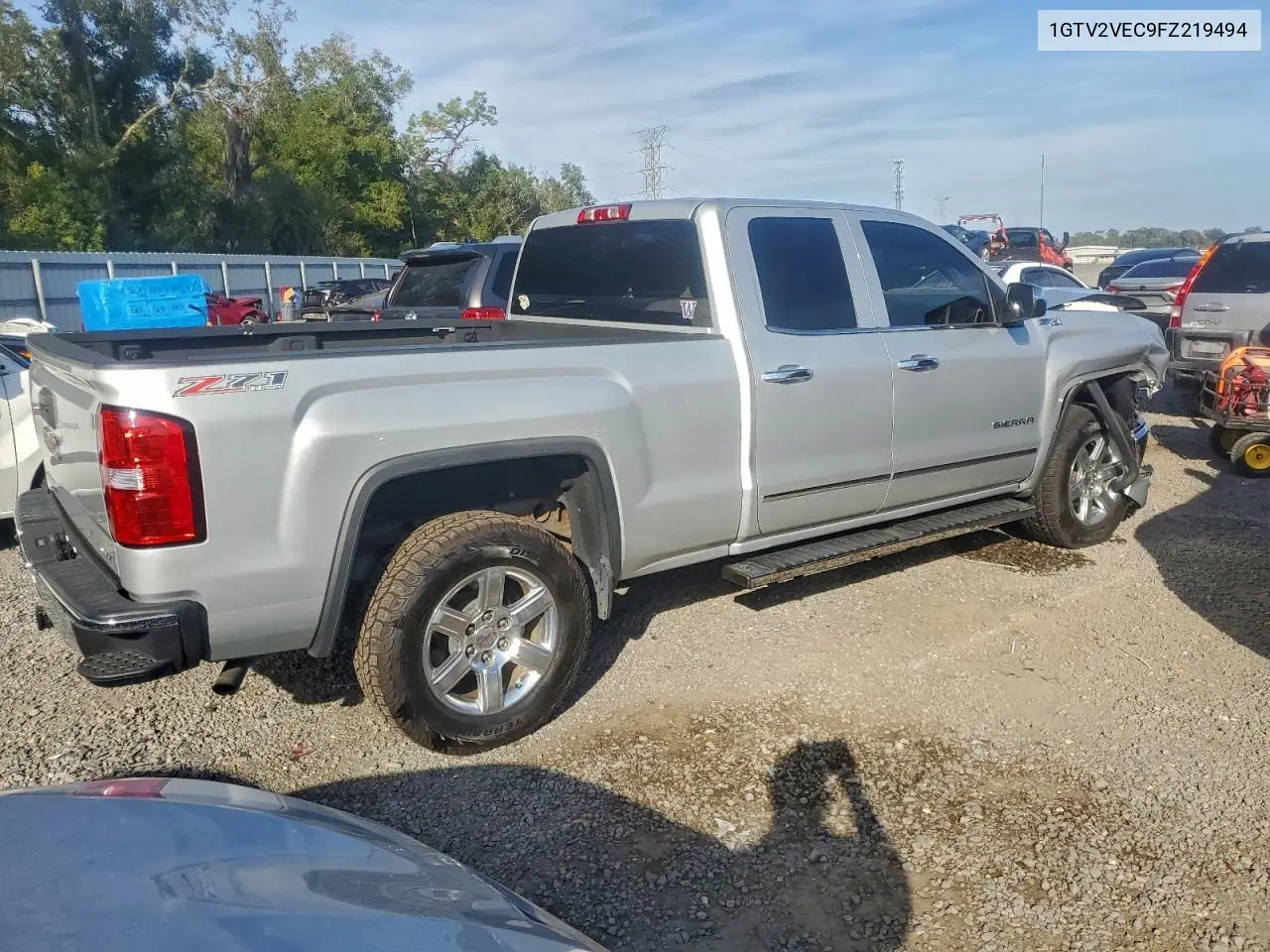 1GTV2VEC9FZ219494 2015 GMC Sierra K1500 Slt