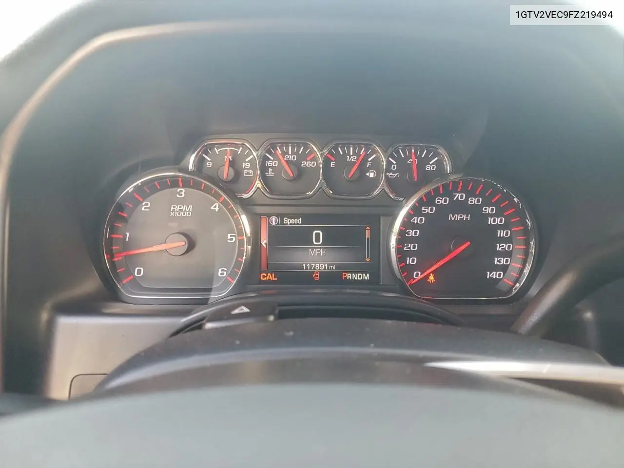 1GTV2VEC9FZ219494 2015 GMC Sierra K1500 Slt