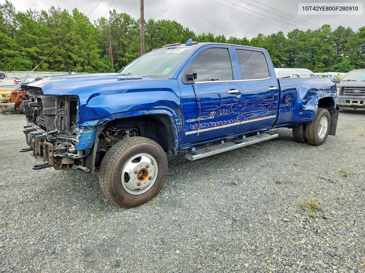 2016 GMC Sierra K3500 Denali VIN: 1GT42YE80GF280910 Lot: 57568486