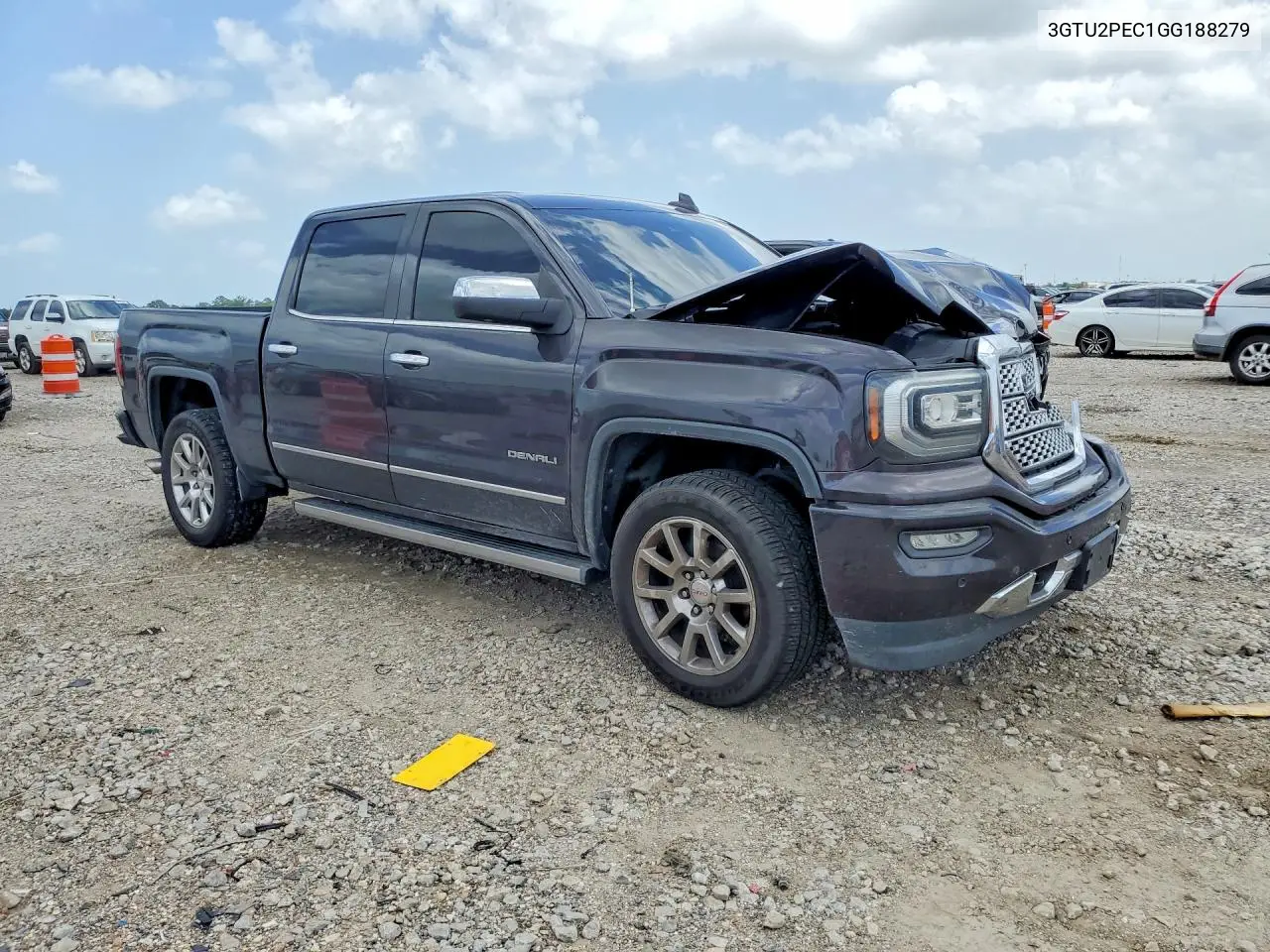2016 GMC Sierra K1500 Denali VIN: 3GTU2PEC1GG188279 Lot: 58379866