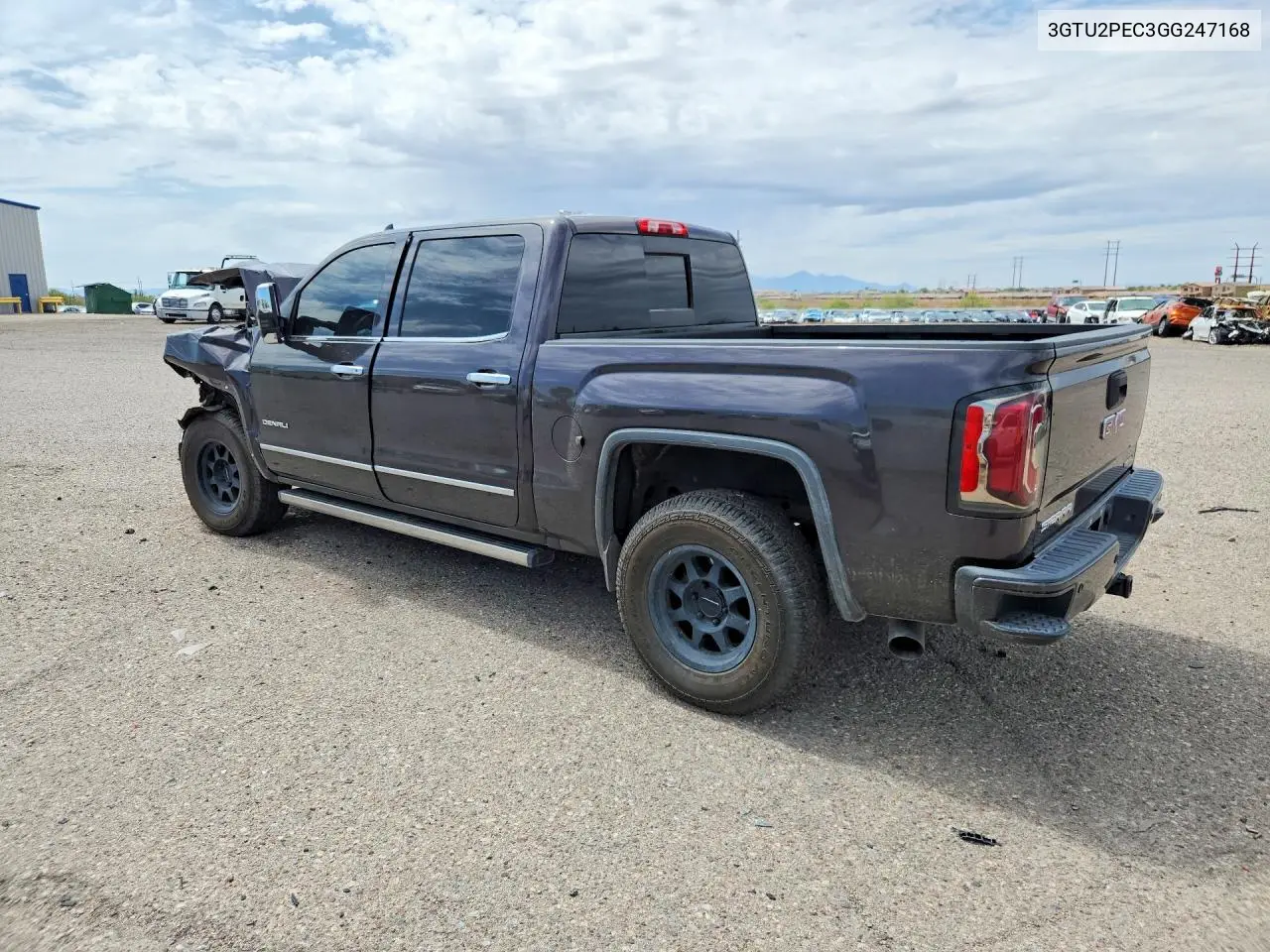 2016 GMC Sierra K1500 Denali VIN: 3GTU2PEC3GG247168 Lot: 61147586