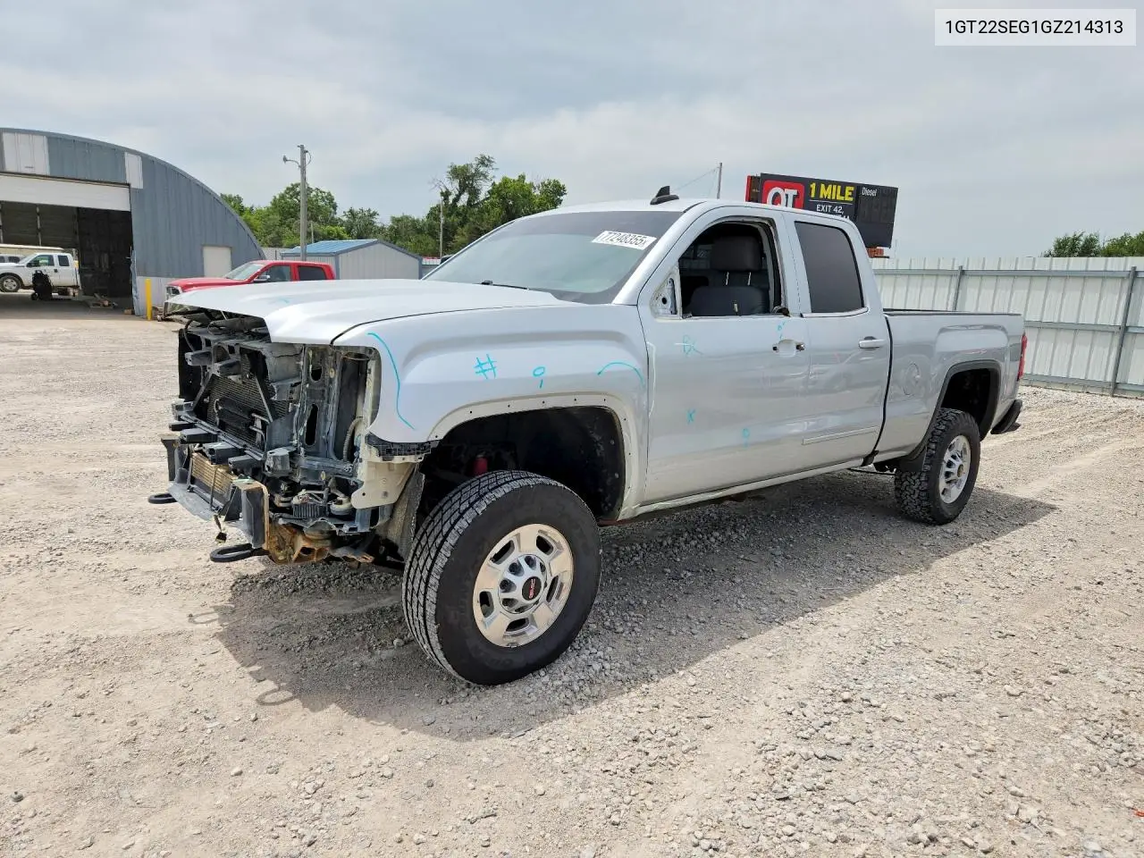 1GT22SEG1GZ214313 2016 GMC Sierra K2500 Sle