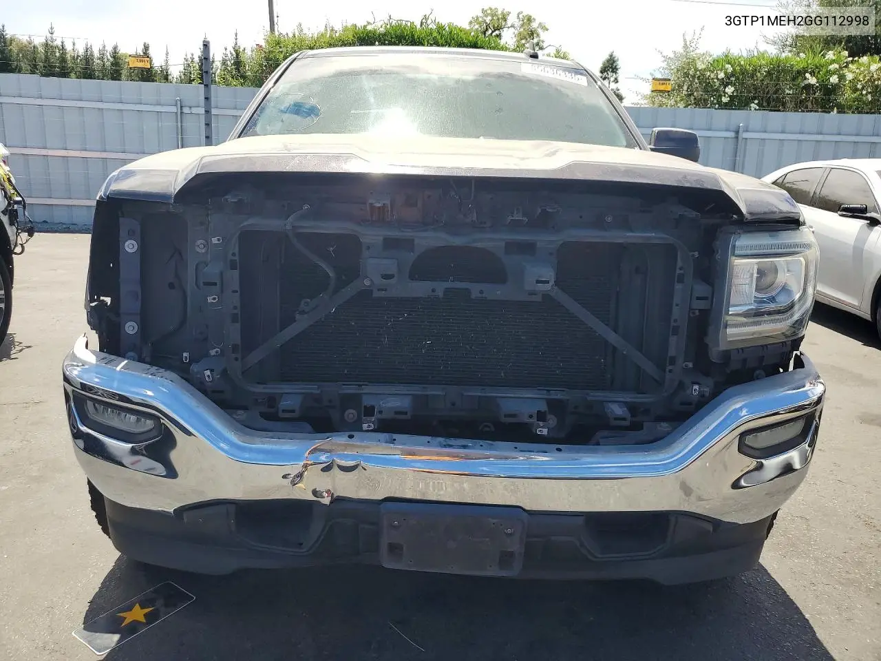 2016 GMC Sierra C1500 Sle VIN: 3GTP1MEH2GG112998 Lot: 85636335