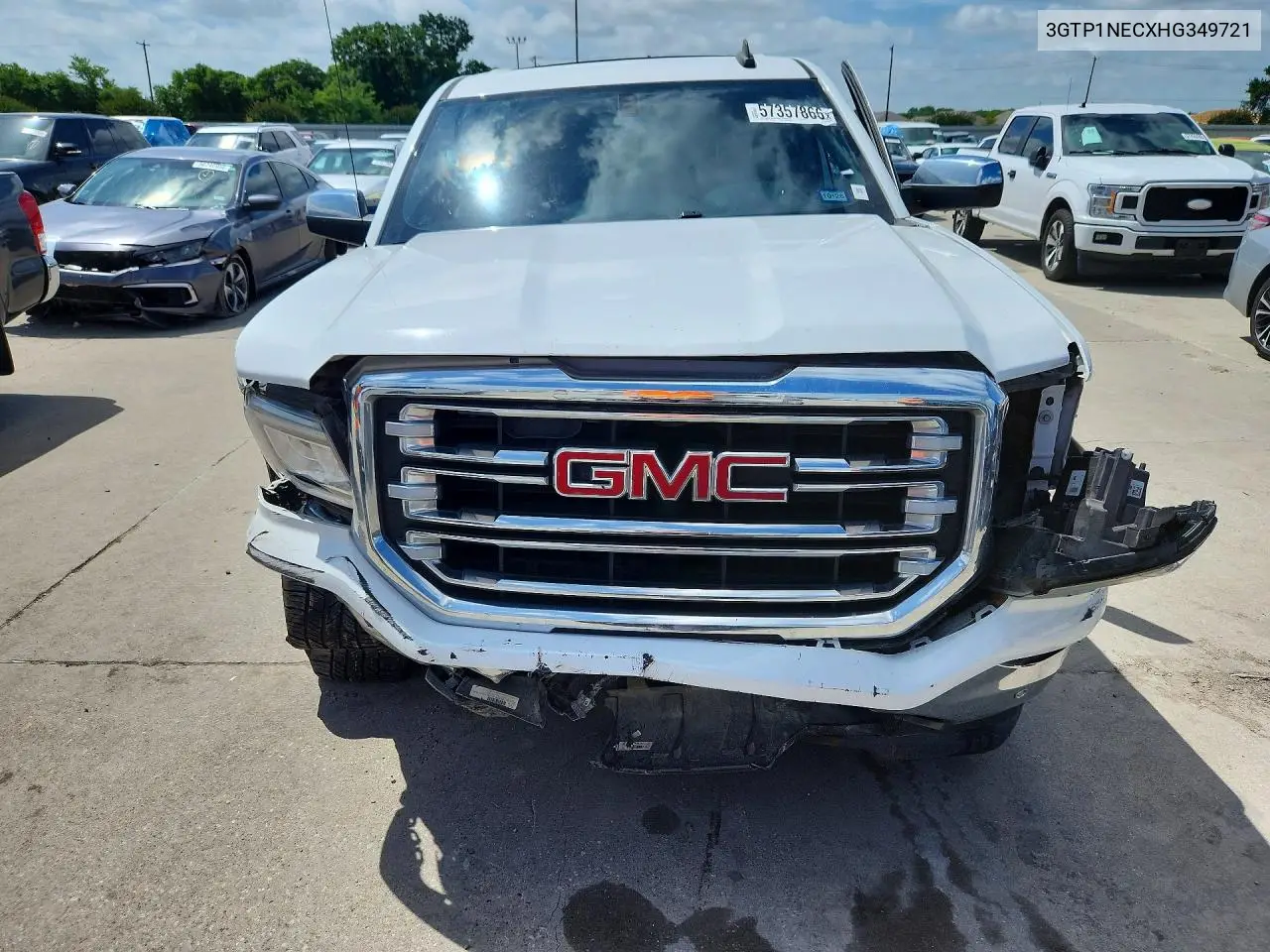 2017 GMC Sierra VIN: 3GTP1NECXHG349721 Lot: 57357866