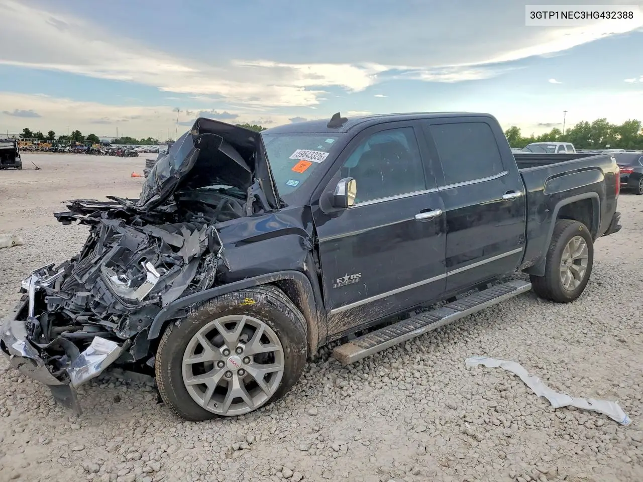 2017 GMC Sierra C1500 Slt VIN: 3GTP1NEC3HG432388 Lot: 59643326