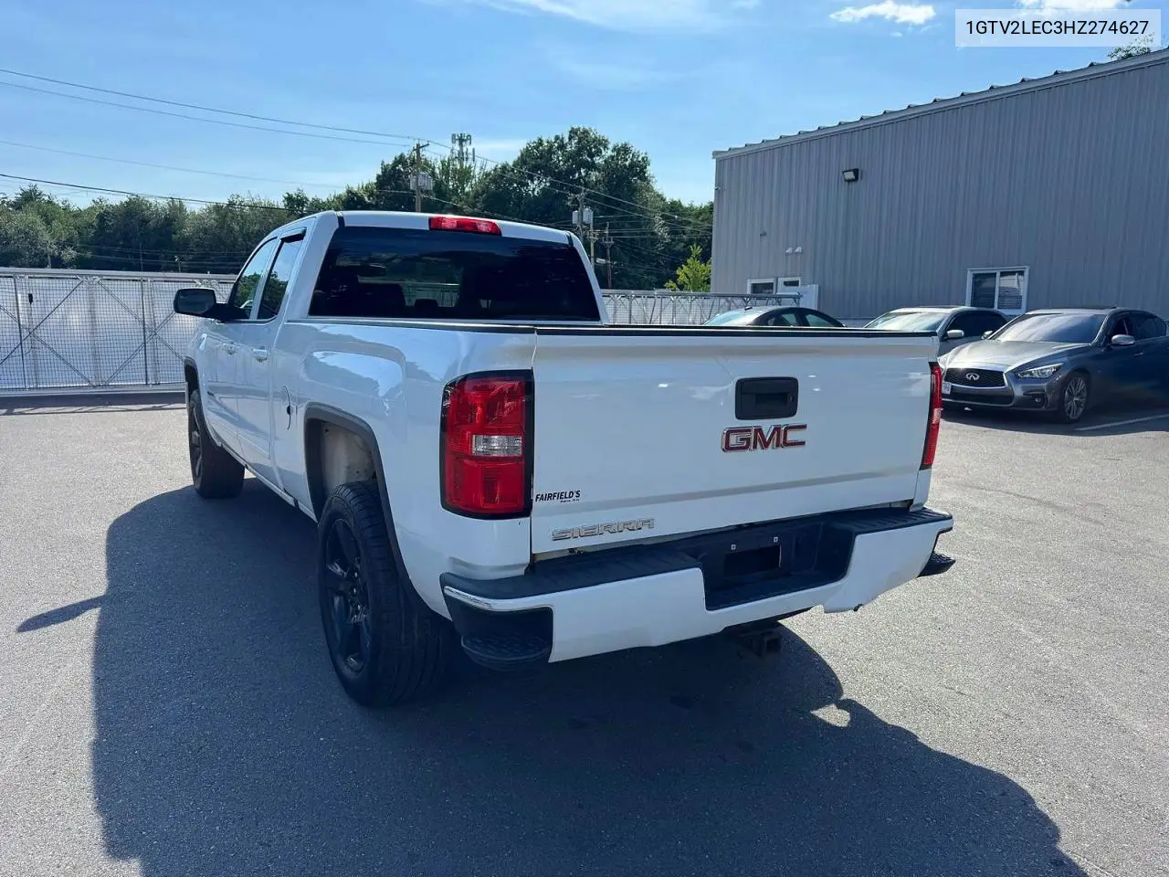 2017 GMC Sierra K1500 VIN: 1GTV2LEC3HZ274627 Lot: 62196126