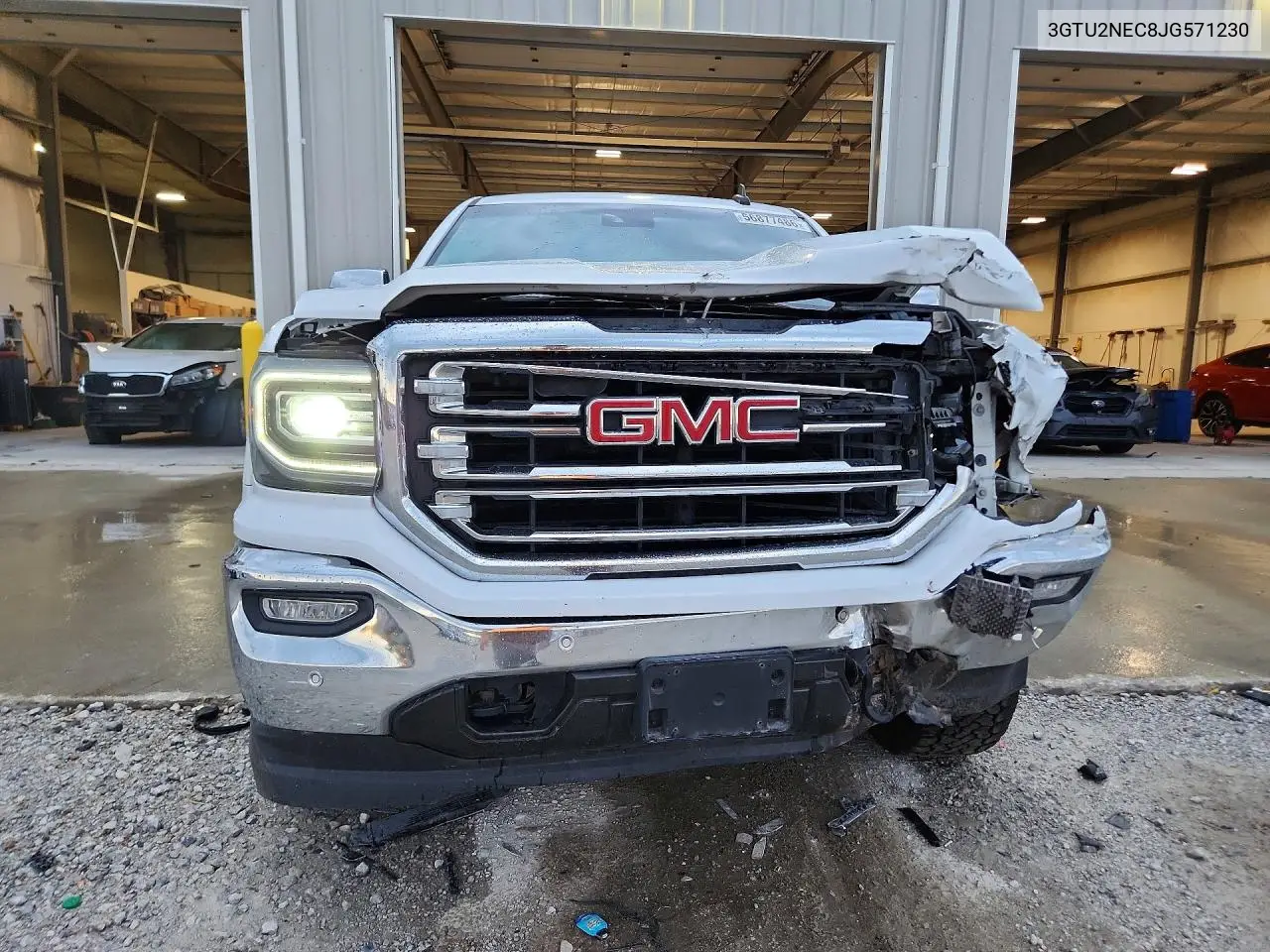 2018 GMC Sierra K1500 Slt VIN: 3GTU2NEC8JG571230 Lot: 56877486